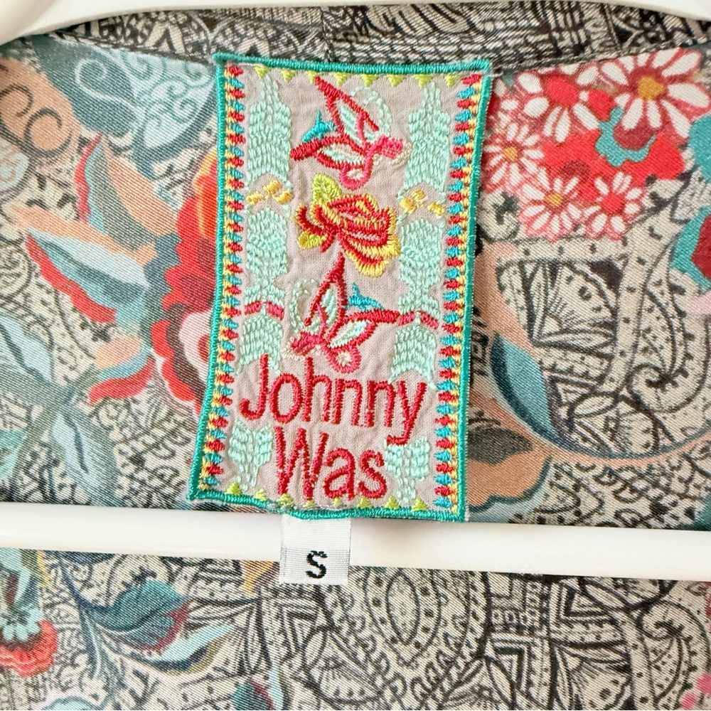 Johnny Was Ellamo Silk Embroidered Kimono - Picture 13 of 14